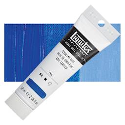 Liquitex Heavy Body Artist Acrylic - Cerulean Blue, 2 oz Tube and swatch