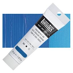 Liquitex Heavy Body Artist Acrylic - Cerulean Blue Hue, 2 oz Tube and swatch