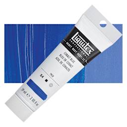 Liquitex Heavy Body Artist Acrylic - Cobalt Blue, 2 oz Tube and swatch