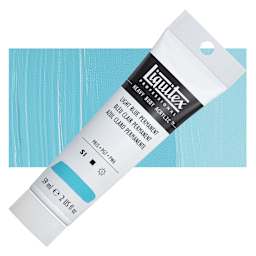 Liquitex Heavy Body Artist Acrylic - Light Blue Permanent, 2 oz Tube and swatch