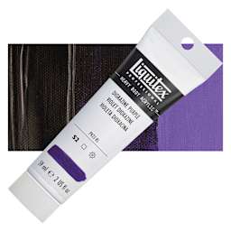 Liquitex Heavy Body Artist Acrylic - Dioxazine Purple, 2 oz Tube and swatch