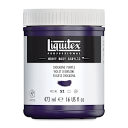 Liquitex Heavy Body Artist Acrylics - Dioxazine Purple, 16 oz Jar