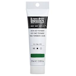 Liquitex Heavy Body Artist Acrylics - Green Deep Permanent, 2 oz Tube