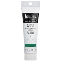 Liquitex Heavy Body Artist Acrylics - Transparent Viridian Hue, 2 oz Tube
