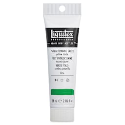 Liquitex Heavy Body Artist Acrylics - Phthalo Green (Yellow Shade), 2 oz Tube