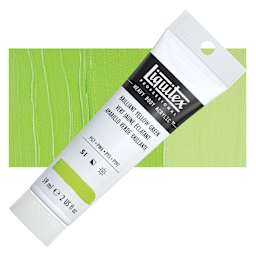 Liquitex Heavy Body Artist Acrylic - Brilliant Yellow Green, 2 oz Tube and swatch