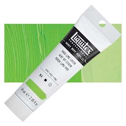 Liquitex Heavy Body Artist Acrylic - Vivid Lime Green, 2 oz Tube and swatch