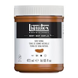Liquitex Heavy Body Artist Acrylics - Raw Sienna, 16 oz Jar