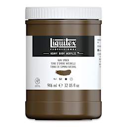 Liquitex Heavy Body Artist Acrylics - Raw Umber, 32 oz Jar