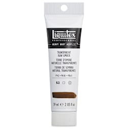 Liquitex Heavy Body Artist Acrylics - Transparent Raw Umber, 2 oz Tube