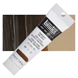 Liquitex Heavy Body Artist Acrylic - Transparent Raw Umber, 2 oz Tube and swatch