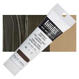 Liquitex Heavy Body Artist Acrylic - Transparent Burnt Umber, 2 oz Tube and swatch