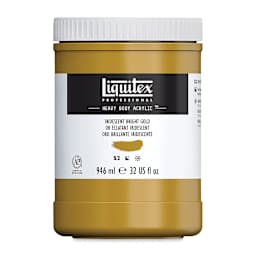 Liquitex Heavy Body Artist Acrylics - Iridescent Bright Gold, 32 oz Jar