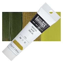 Liquitex Heavy Body Artist Acrylic - Green Gold, 2 oz Tube and swatch