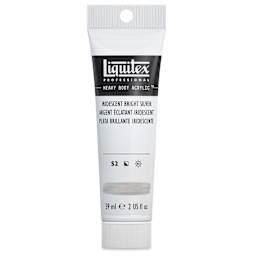 Liquitex Heavy Body Artist Acrylics - Iridescent Bright Silver, 2 oz Tube