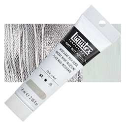 Liquitex Heavy Body Artist Acrylic - Iridescent Rich Silver, 2 oz Tube and swatch