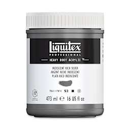 Liquitex Professional Heavy Body Acrylic - Iridescent Rich Silver, 16 oz