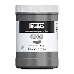 Liquitex Heavy Body Artist Acrylics - Iridescent Rich Silver, 32 oz Jar