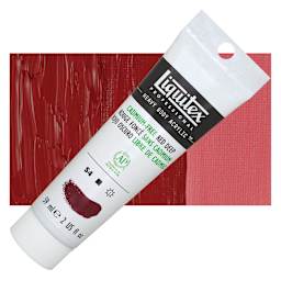 Liquitex Heavy Body Artist Acrylic - Cadmium-Free Red Deep, 2 oz and swatch