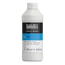 Liquitex Acrylic Gesso-White 16oz. Front of bottle.