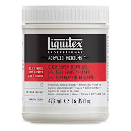 Liquitex Medium - Super Heavy Gel Medium, Gloss, 16 oz bottle