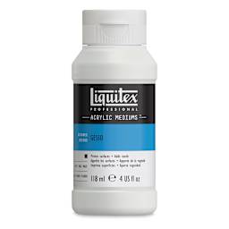 Liquitex Acrylic Gesso-White 4 oz. Front of bottle.
