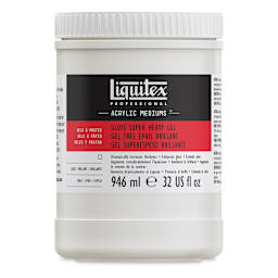 Liquitex Medium - Super Heavy Gel Medium, Gloss, 32 oz jar