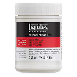 Liquitex Medium - Ultra Matte Gel Medium, Matte, 8 oz bottle