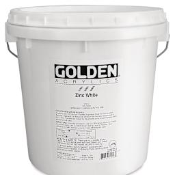 Golden Heavy Body Acrylic Paint - Zinc White, 128 oz Jar