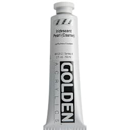 Golden Heavy Body Acrylic Paint - Iridescent Pearl (Coarse), 2 oz Tube