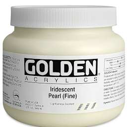 Golden Heavy Body Acrylic Paint - Iridescent Pearl (Fine), 32 oz Jar