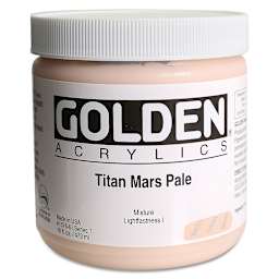 Golden Heavy Body Artist Acrylics - Titan Mars Pale, 16 oz