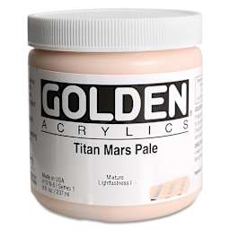 Golden Heavy Body Artist Acrylics - Titan Mars Pale, 8 oz
