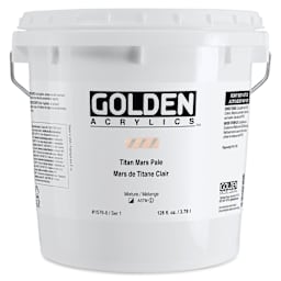 Golden Heavy Body Acrylic Paint - Titan Mars Pale, 128 oz Jar