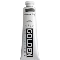 Golden Heavy Body Acrylic Paint - Neutral Gray N4, 2 oz tube