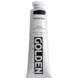 Golden Heavy Body Artist Acrylics - Paynes Gray, 2 oz Tube