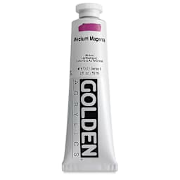 Golden Heavy Body Artist Acrylics - Medium Magenta, 2 oz Tube