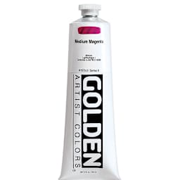 Golden Heavy Body Acrylic Paint - Medium Magenta, 5 oz tube