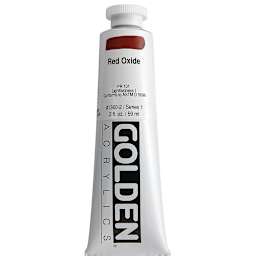 Golden Heavy Body Artist Acrylics - Red Oxide, 2 oz Tube