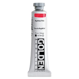 Golden Heavy Body Acrylic Paint - Naphthol Pink, 59 ml Tube