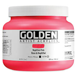 Golden Heavy Body Acrylic Paint - Naphthol Pink, 946 ml Jar