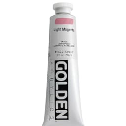 Golden Heavy Body Artist Acrylics - Light Magenta, 2 oz Tube