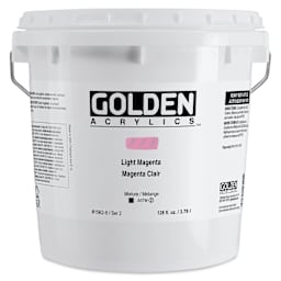 Golden Heavy Body Acrylic Paint - Light Magenta, 3.78 L Bucket