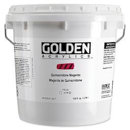 Golden Heavy Body Acrylic Paint - Quinacridone Magenta, 128 oz Jar
