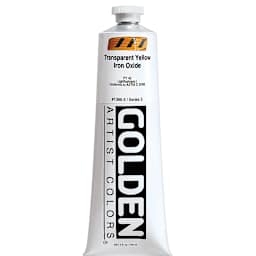 Golden Heavy Body Artist Acrylics - Transparent Yellow Iron Oxide, 5 oz tube