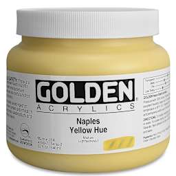 Golden Heavy Body Artist Acrylics - Naples Yellow Historic Hue, 32 oz Jar