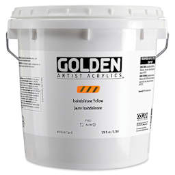 Golden Heavy Body Acrylic Paint - Isoindolinone Yellow, 3.78 L Jar