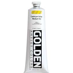 Golden Heavy Body Artist Acrylics - Cadmium Yellow Medium Hue(65), 5 oz Tube