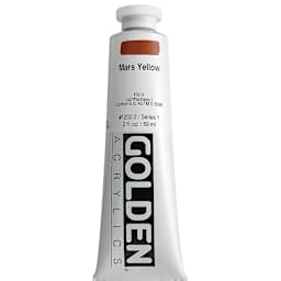 Golden Heavy Body Artist Acrylics - Mars Yellow, 2 oz Tube