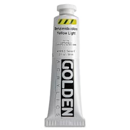 Golden Heavy Body Artist Acrylics - Benzimidazolone Yellow Light, 2 oz